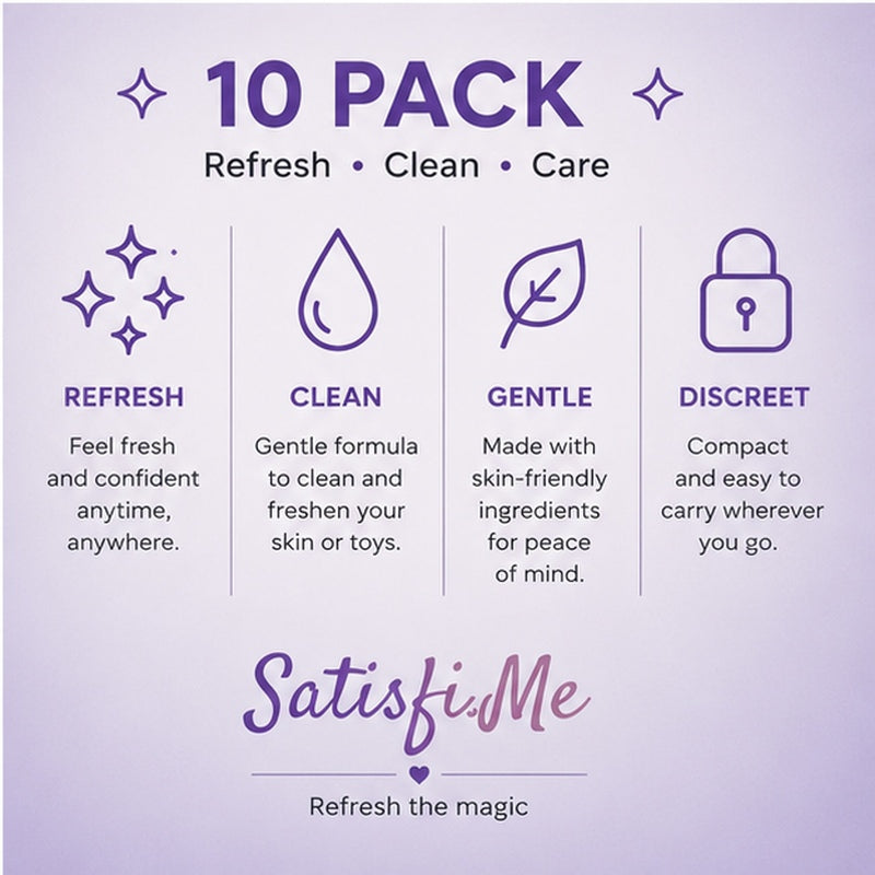 Satisfi.Me Refresh Wipes – 10 Pack